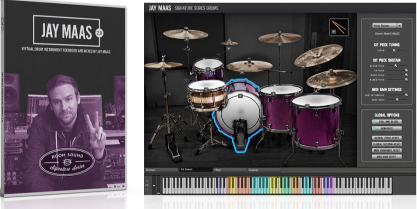 杰伊马斯签名系列鼓Room Sound-Jay Maas Signature Series Drums KONTAKT 2.0