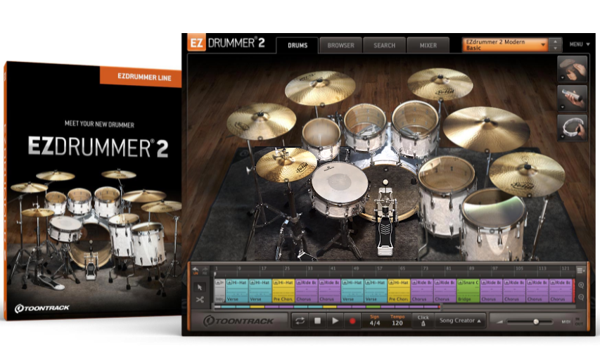 自动架子鼓-Toontrack EZdrummer 2-Win&Mac 全套
