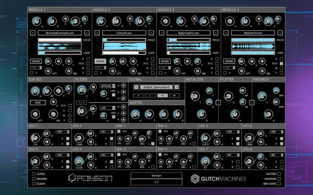混合采样器 Glitchmachines Polygon【MAC】2.1