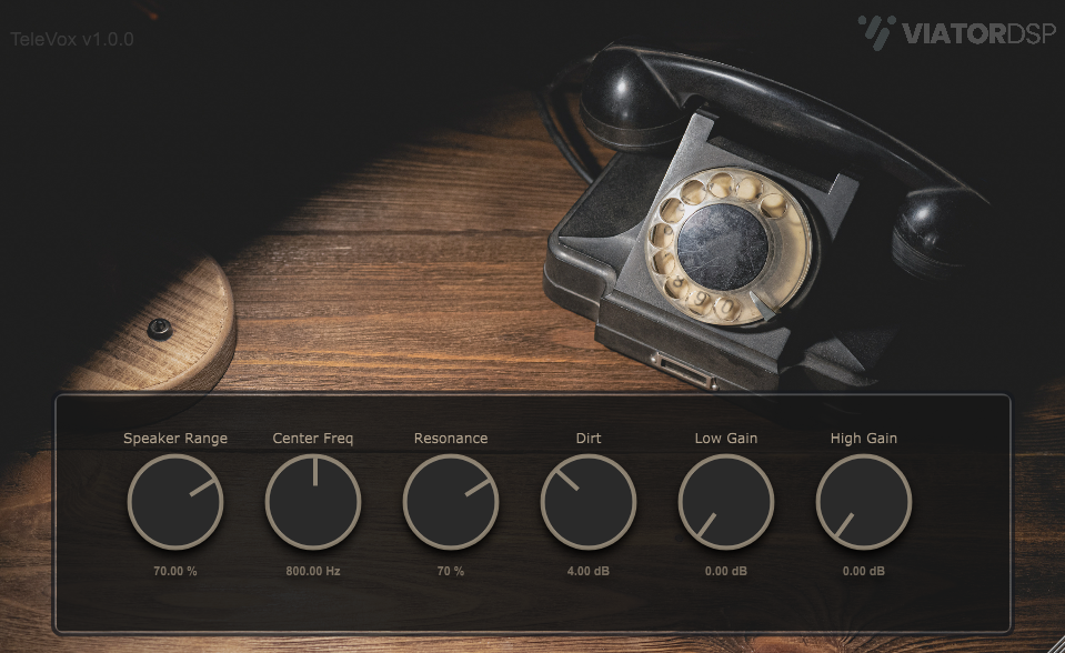 电话音效果器 Viator DSP TeleVox【Win&Mac】v1.0.0