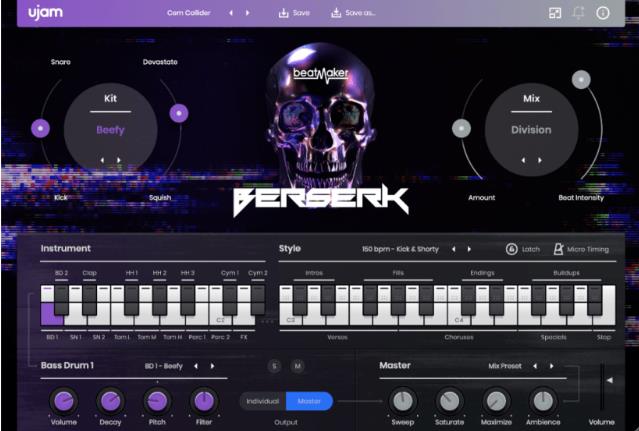 电子鼓-uJAM Beatmaker BERSERK-Win 2.3.1