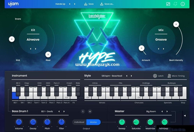 舞曲节拍 uJAM Beatmaker HYPE【WIN】2.3.1