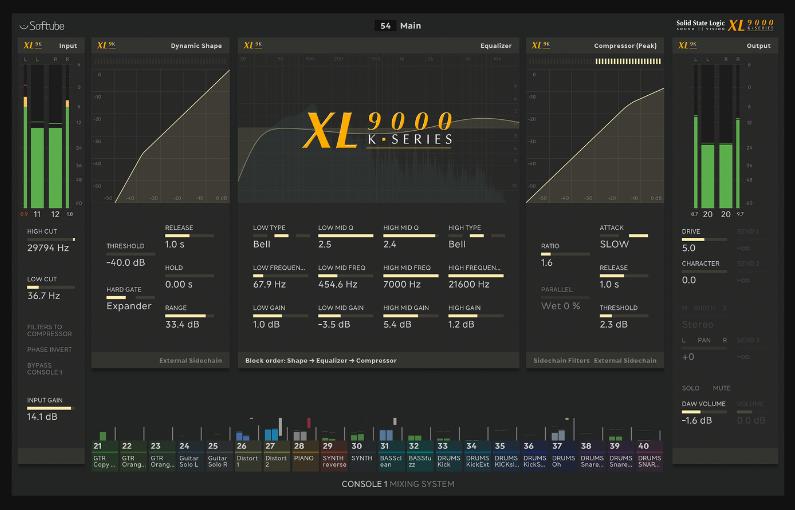 SSL通道条 Softube Console 1 SSL XL 9000 K-Series【WIN】v2.5.9