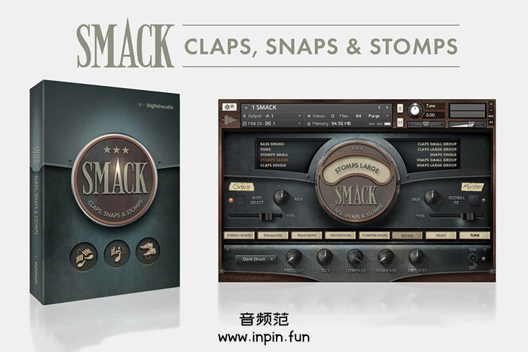 拍手跺脚打击乐 Big Fish Audio SMACK Claps Snaps and Stomps KONTAKT