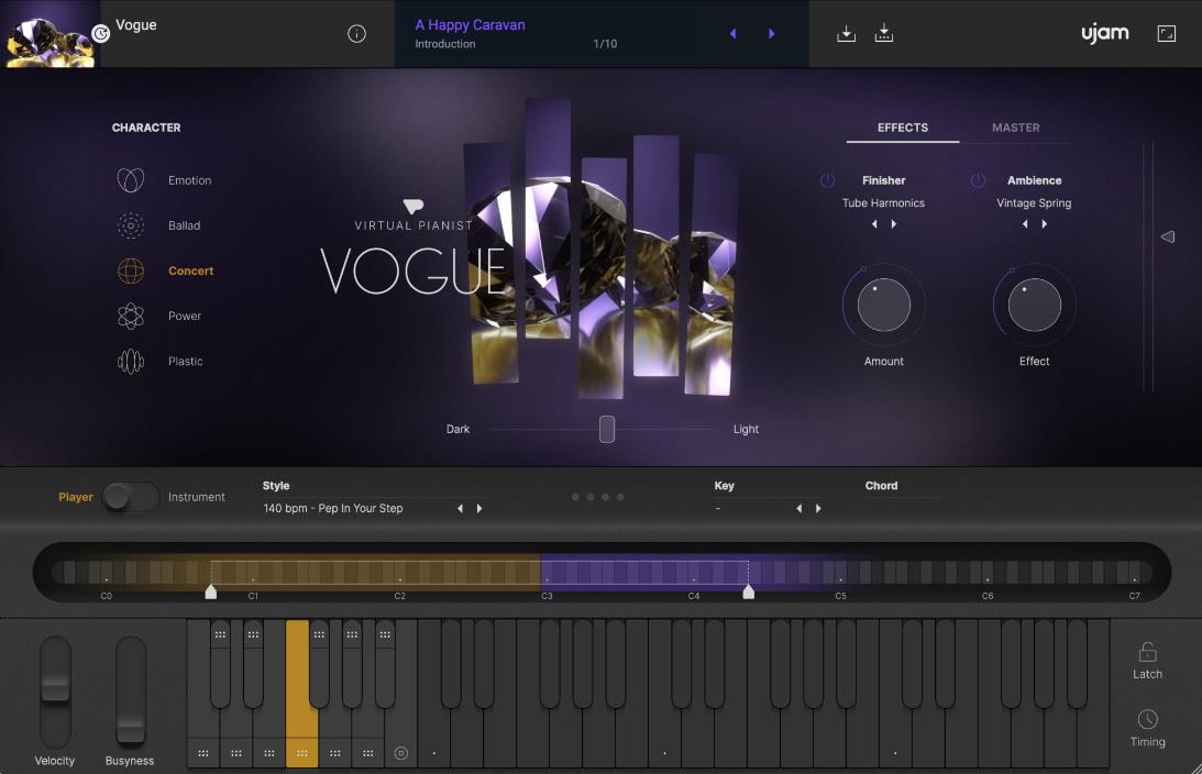 虚拟键盘手 uJAM Virtual Pianist VOGUE-Win 1.0.0