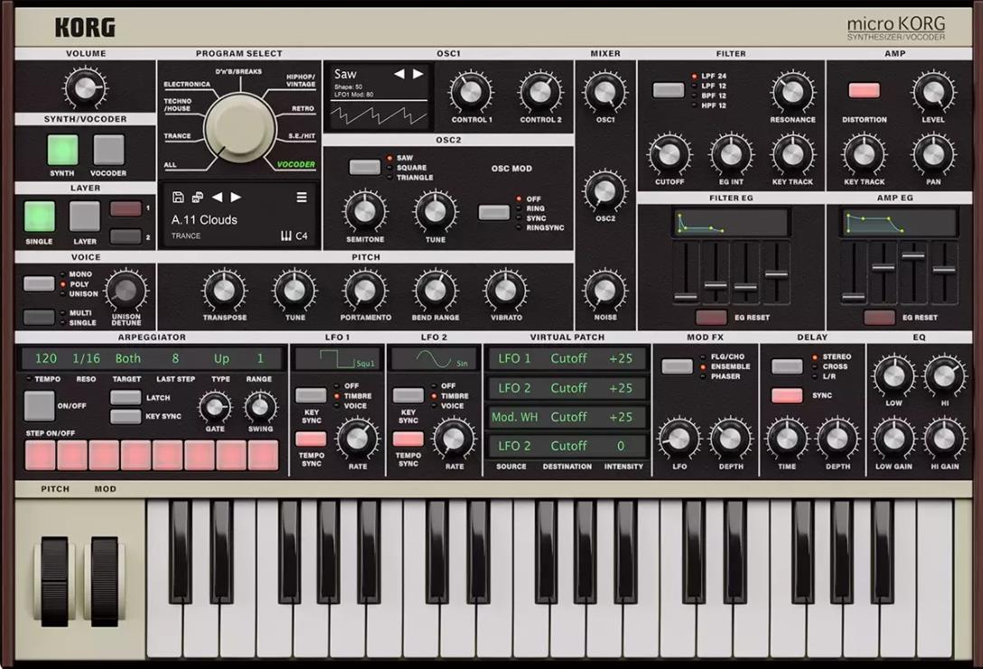 合成器 KORG microKORG【WIN】1.1.0