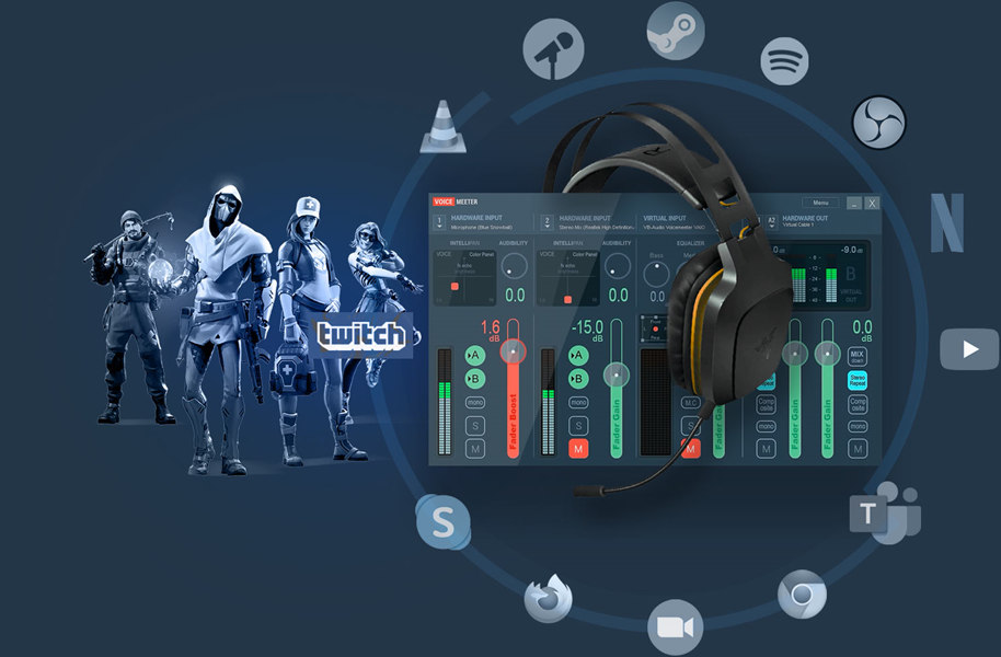 虚拟声卡跳线多声卡连接工具-VB Audio Voicemeeter Potato-Win 3.1.1.9