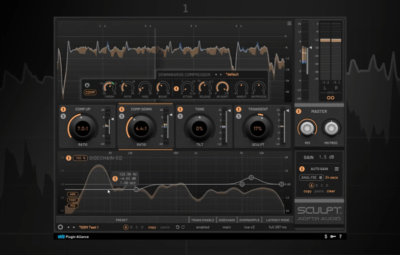 宽带动态处理器 ADPTR Sculpt【WIN】1.3.0 插件联盟 Plugin Alliance