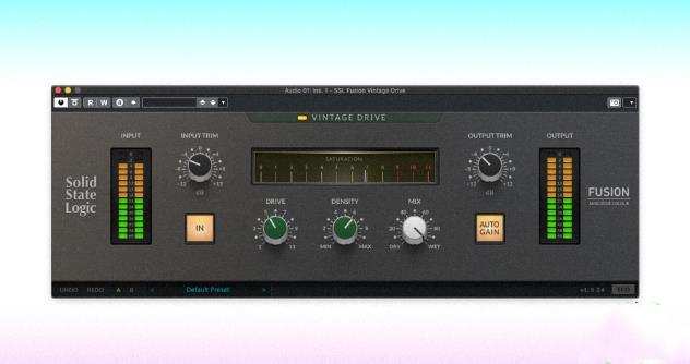 饱和染色Solid State Logic SSL Fusion Vintage Drive【WIN】1.0.24