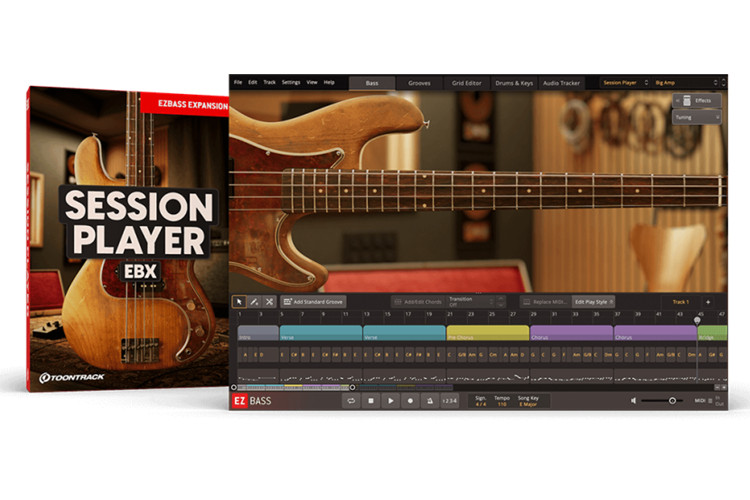 EZbass扩展 Toontrack Session Player EBX