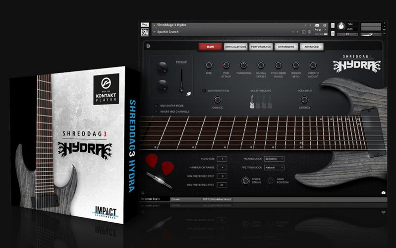 8弦重型吉他 Impact Soundworks Shreddage 3 Hydra KONTAKT
