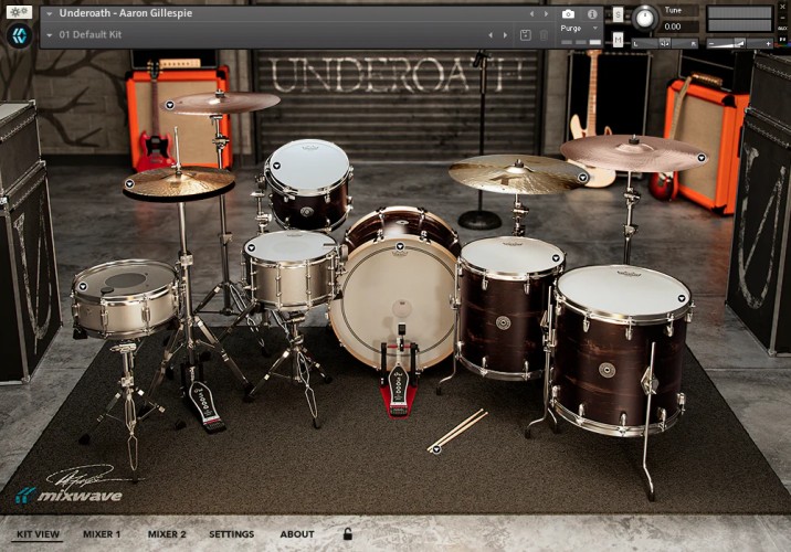 架子鼓 MixWave Underoath Aaron Gillespie KONTAKT