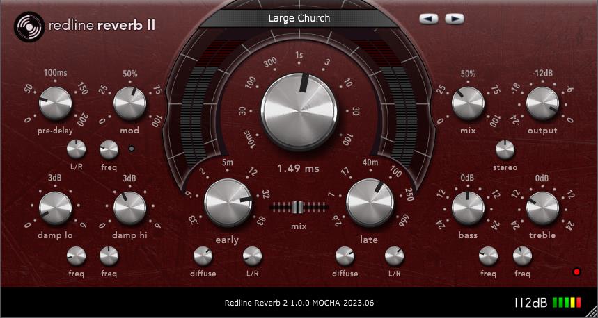混响 112dB Redline Reverb 2【WIN】1.0.0