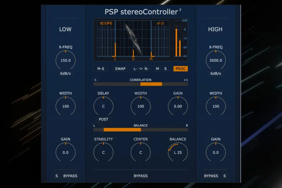 立体声修复 PSPaudioware PSP stereoContoller2-Win 2.0