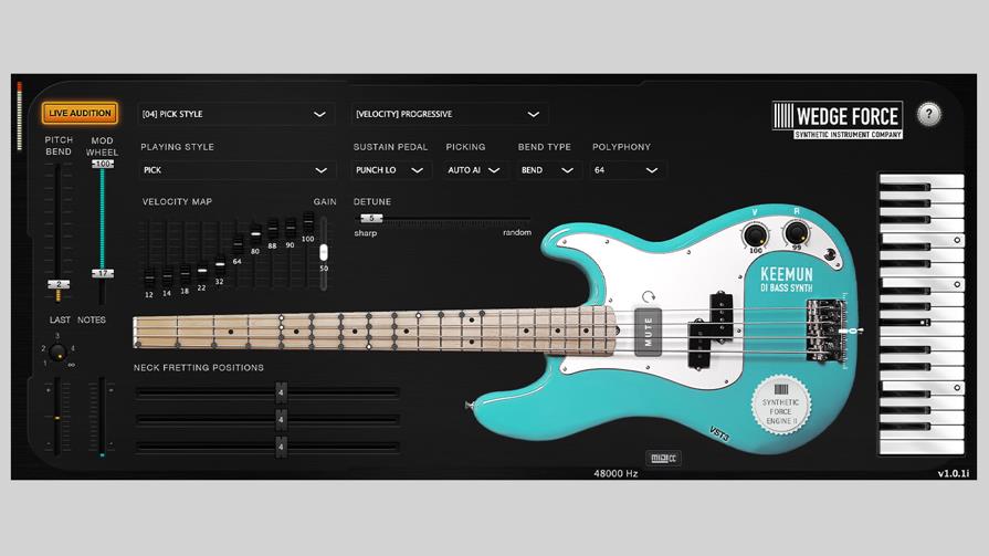 七弦电吉他 WEDGE FORCE Hydro【WIN】1.0.1  插件联盟Plugin Alliance