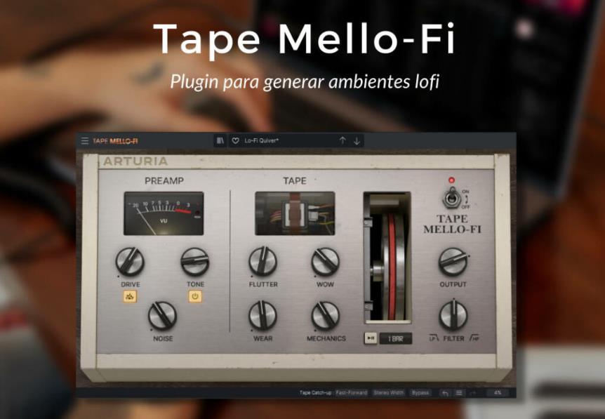 低保真效果器 Arturia Tape MELLO-FI【MAC】1.2.0