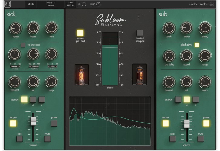 鼓混音插件 Mixland SUBLOOM【MAC】1.0.7