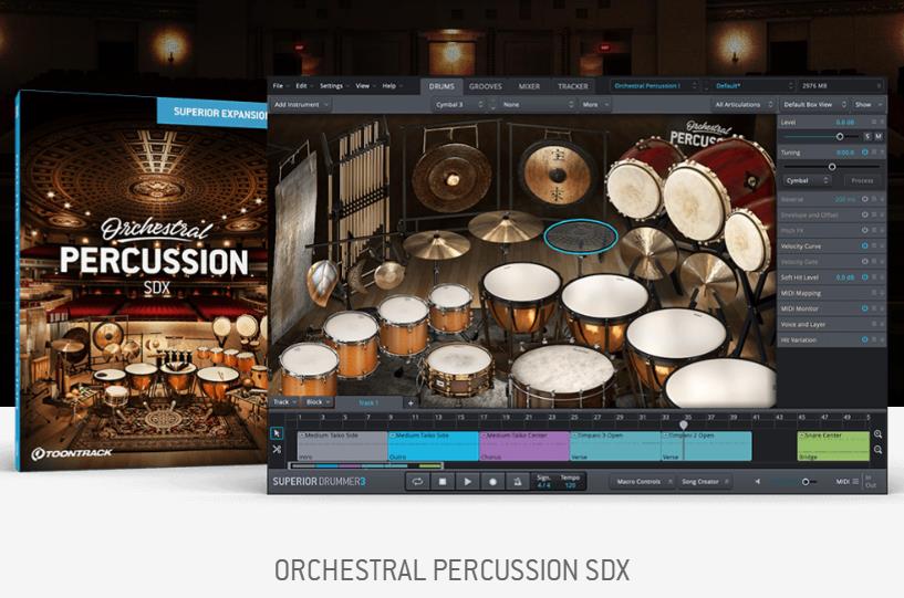 管弦打击乐-Toontrack Orchestral Percussion SDX Library 1.0.2