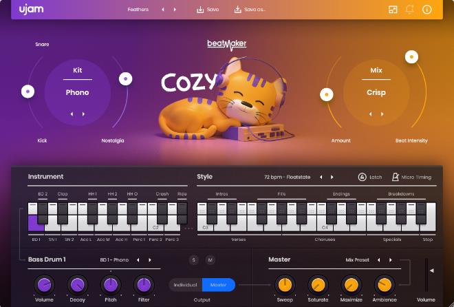 嘻哈鼓-UJAM Beatmaker COZY-Win 2.4.0