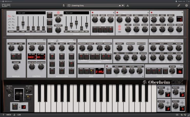 合成器 GForce Oberheim OB-X-Win 1.0.1