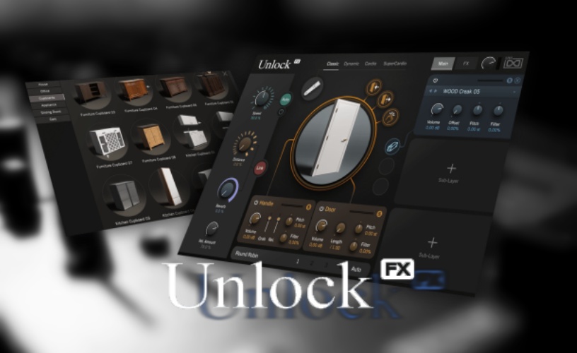 开关门敲门声音效库 UVI Soundbank Unlock 1.0.0