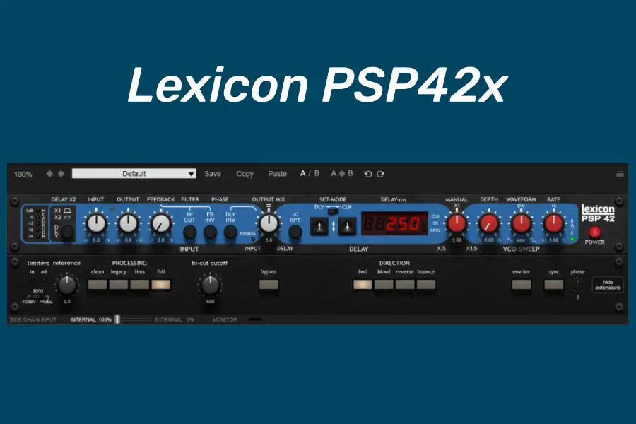 莱斯康延迟-PSPaudioware Lexicon PSP42x-Win 2.0.2