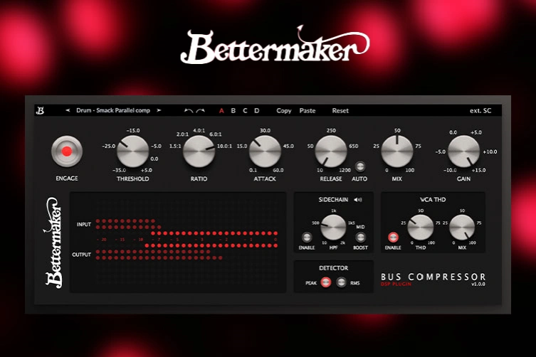 总线压缩器 Bettermaker Bus Compressor【WIN】1.0.0 Plugin Alliance 插件联盟