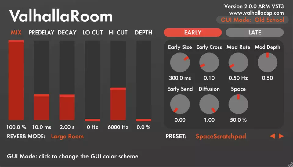 房间混响 Valhalla DSP Valhalla Room 2【WIN】2.0.0.5