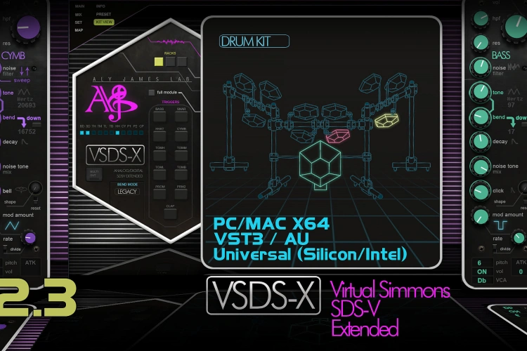 电子鼓 Aly James Lab VSDSX【WIN】1.3.0