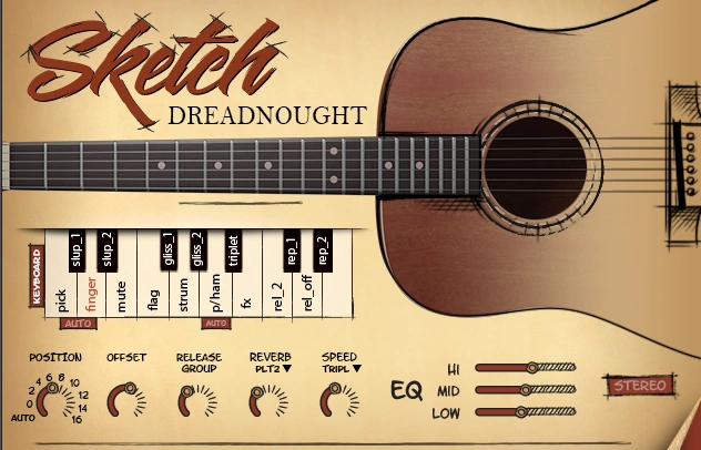 民谣吉他 Sketch Samples Sketch Dreadnought KONTAKT