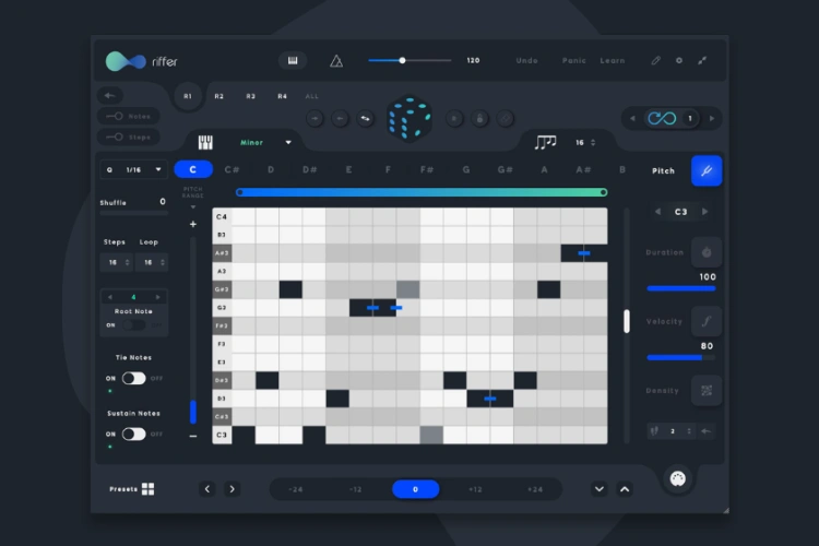 MIDI序列器 Audiomodern Riffer【MAC】3.1.2