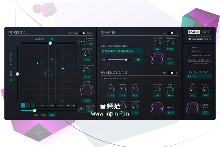 杜比全景声空间插件-Dear Reality dearVR PRO 2-Win 2.0.0
