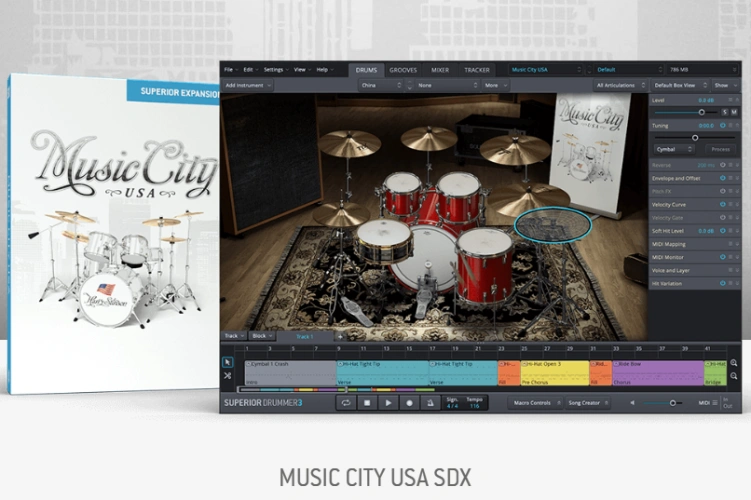 超级鼓手拓展 Toontrack Music City USA SDX v1.5.0