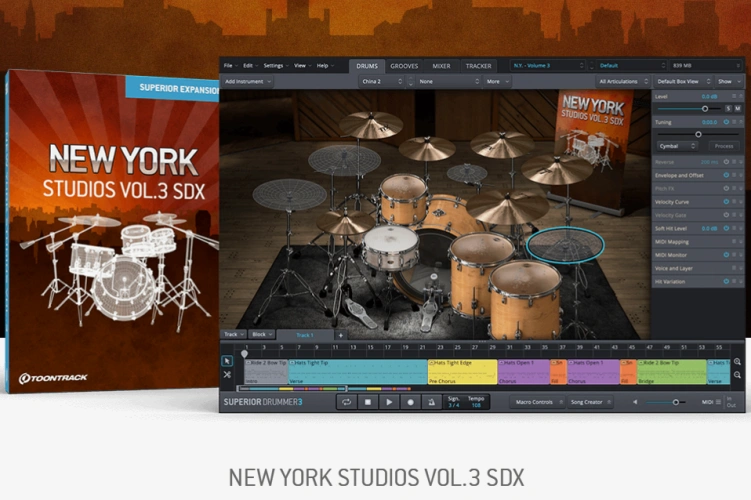 纽约工作室鼓 Toontrack New York Studios Vol.3 SDX v1.5