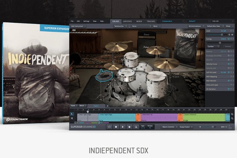 超级鼓手拓展 Toontrack The Indiependent SDX