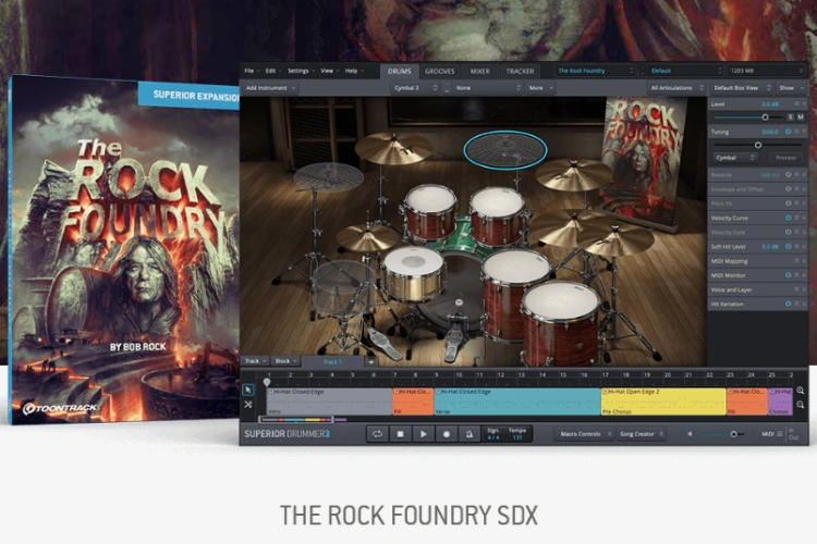 超级鼓手拓展 Toontrack The Rock Foundry SDX