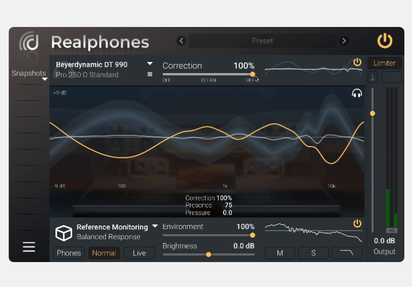 耳机校准/监听模拟 dSONIQ Realphones 2 Ultimate【WIN】2.0.24