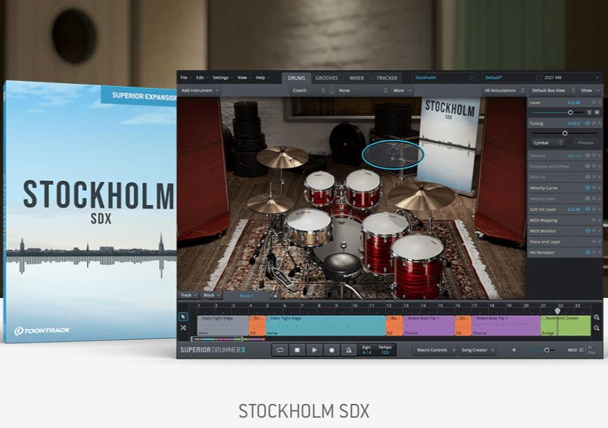斯德哥尔摩工作室鼓 Toontrack Stockholm SDX (SOUNDBANK)
