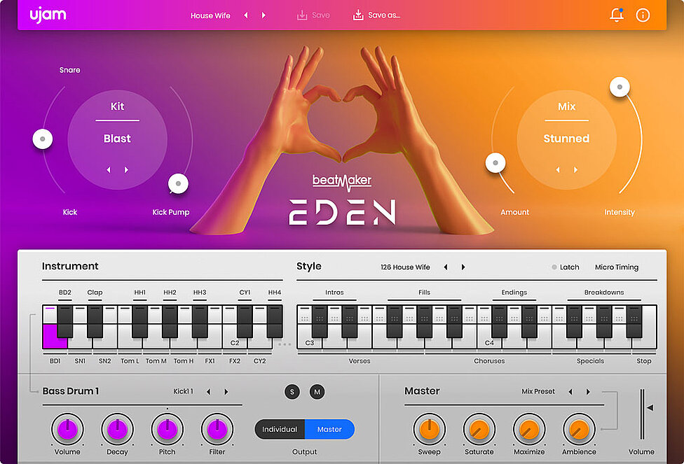 舞曲节拍 uJAM Beatmaker EDEN【MAC】2.2.1