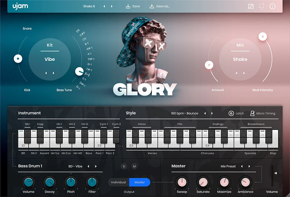 Trap嘻哈鼓 uJAM Beatmaker GLORY【MAC】2.3.1