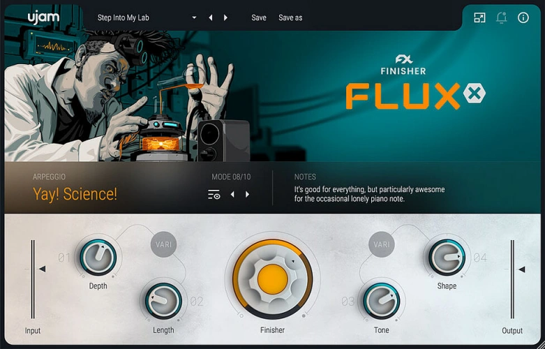 变形效果器-uJAM Finisher FLUXX-Win 1.4.0