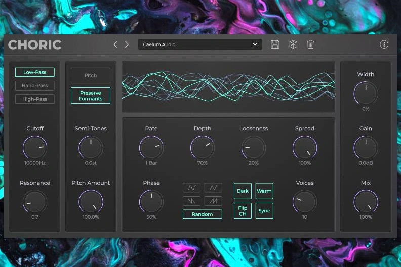 合唱纹理效果器 Caelum Audio Plugins Choric【MAC】1.0.5