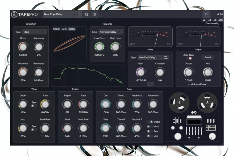 磁带效果器 Caelum Audio Plugins Tape Pro【MAC】1.3.1