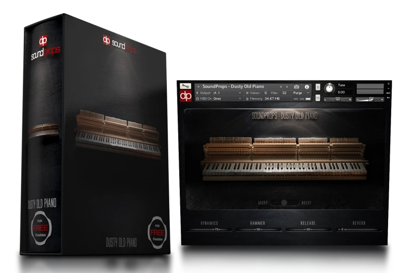 落尘老钢琴 SoundProps Dusty Old Piano KONTAKT