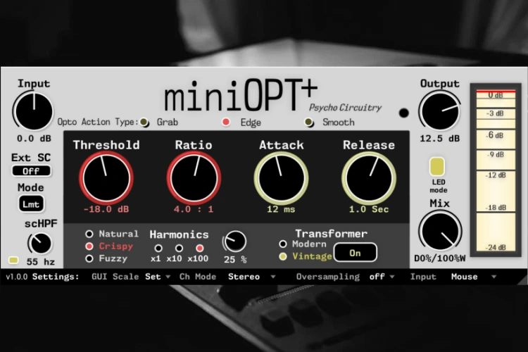 光学压缩器 Psycho Circuitry miniOPT【MAC】1.0.0