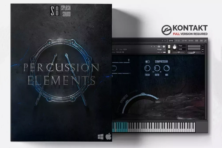 打击乐 Splash Sound Percussion Elements 2 KONTAKT 1.2