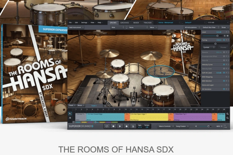 超级鼓手拓展-Toontrack The Rooms of Hansa SDX