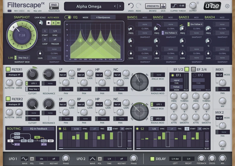 均衡滤波延时器 Uhe Filterscape【WIN】1.5.1