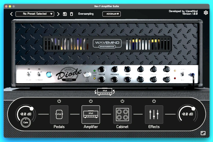 吉他效果器 Wavemind Amp Suite Rev F【WIN】 1.0.2