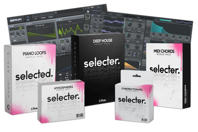 血清预设 Ofive Selecter WAV MiDi Vital and Serum Presets